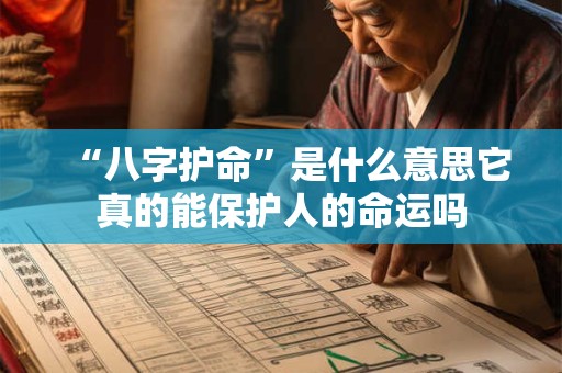 “八字护命”是什么意思它真的能保护人的命运吗