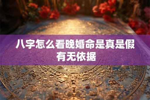 八字怎么看晚婚命是真是假 有无依据