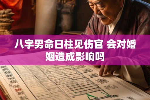 八字男命日柱见伤官 会对婚姻造成影响吗