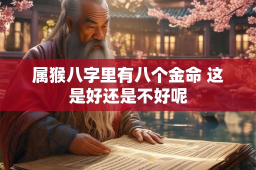 属猴八字里有八个金命 这是好还是不好呢