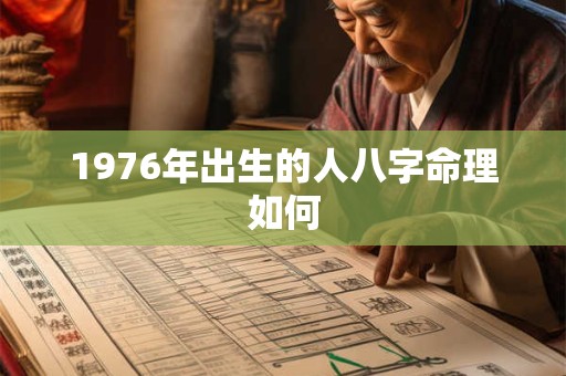 1976年出生的人八字命理如何