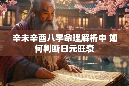 辛未辛酉八字命理解析中 如何判断日元旺衰