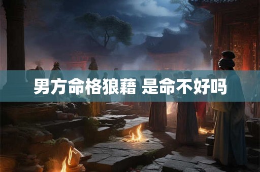 男方命格狼藉 是命不好吗
