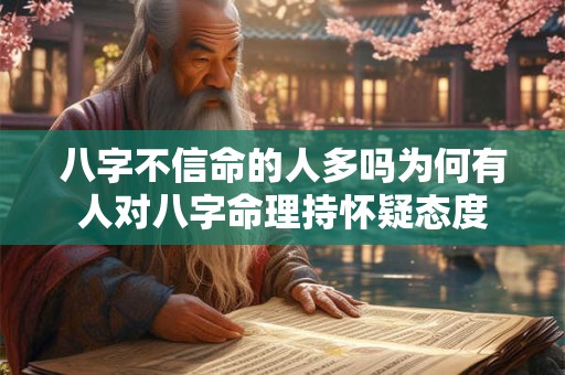 八字不信命的人多吗为何有人对八字命理持怀疑态度