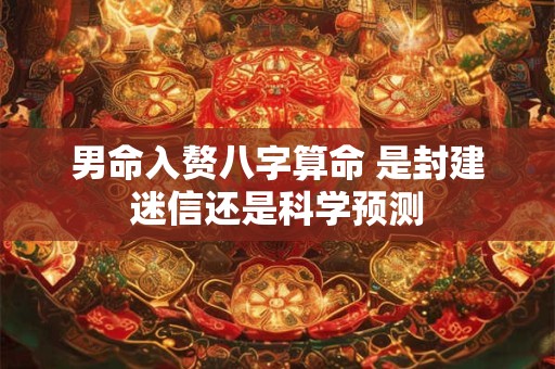 男命入赘八字算命 是封建迷信还是科学预测