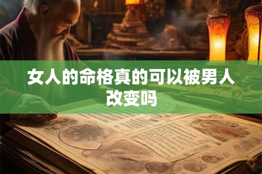 女人的命格真的可以被男人改变吗