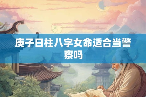 庚子日柱八字女命适合当警察吗