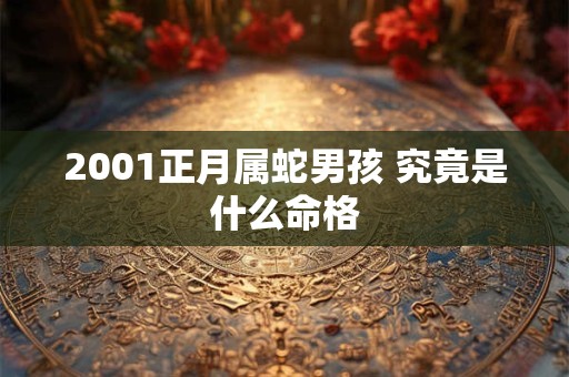 2001正月属蛇男孩 究竟是什么命格