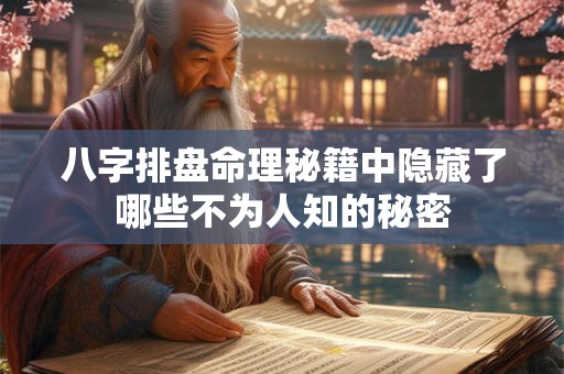 八字排盘命理秘籍中隐藏了哪些不为人知的秘密