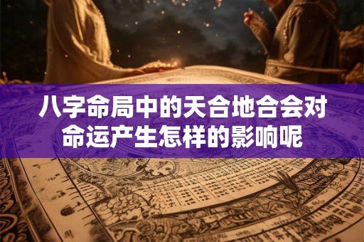 八字命局中的天合地合会对命运产生怎样的影响呢
