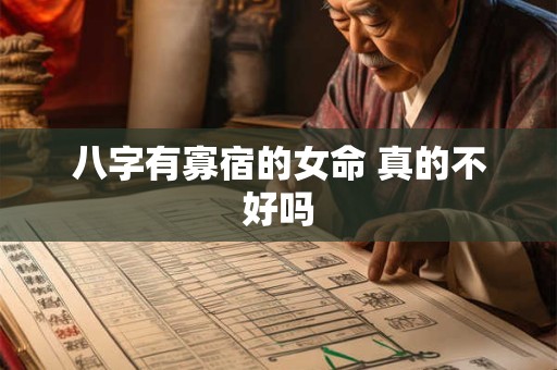八字有寡宿的女命 真的不好吗