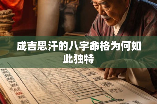 成吉思汗的八字命格为何如此独特