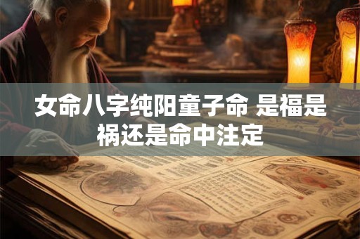 女命八字纯阳童子命 是福是祸还是命中注定