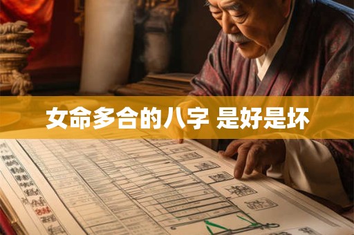 女命多合的八字 是好是坏