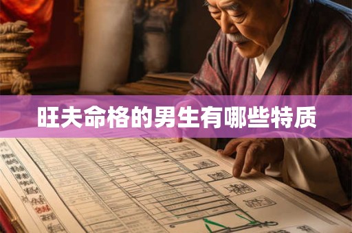 旺夫命格的男生有哪些特质