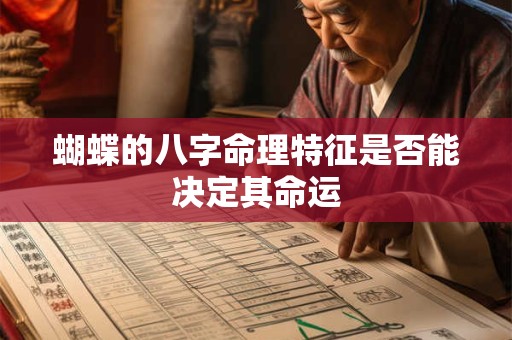 蝴蝶的八字命理特征是否能决定其命运