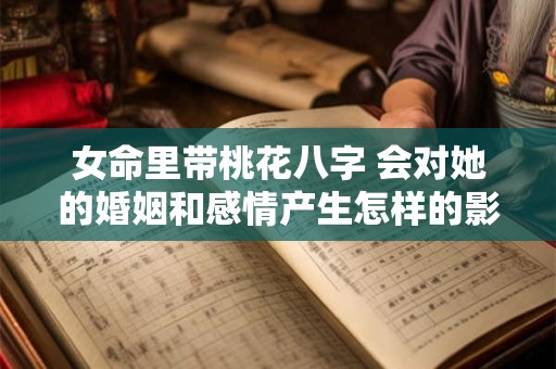 女命里带桃花八字 会对她的婚姻和感情产生怎样的影响呢