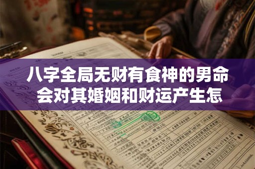八字全局无财有食神的男命 会对其婚姻和财运产生怎样的影响呢 八字全局无财有食神的男命 会对其婚姻和财运产生怎样的影响呢