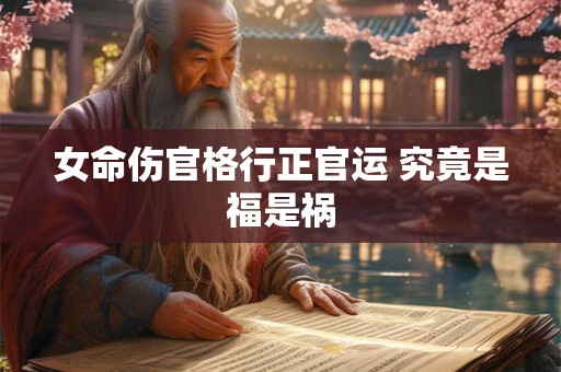 女命伤官格行正官运 究竟是福是祸