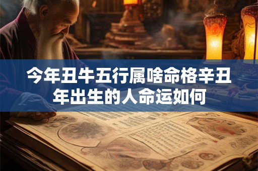 今年丑牛五行属啥命格辛丑年出生的人命运如何