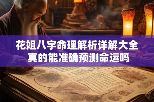 花姐八字命理解析详解大全 真的能准确预测命运吗