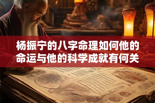杨振宁的八字命理如何他的命运与他的科学成就有何关联