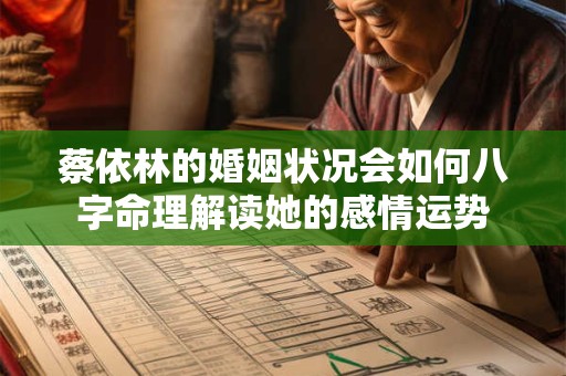 蔡依林的婚姻状况会如何八字命理解读她的感情运势
