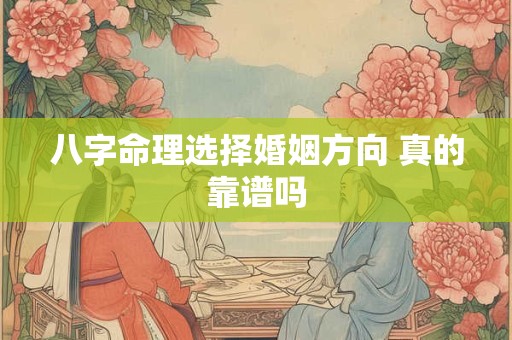 八字命理选择婚姻方向 真的靠谱吗