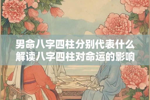 男命八字四柱分别代表什么解读八字四柱对命运的影响