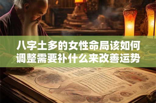 八字土多的女性命局该如何调整需要补什么来改善运势