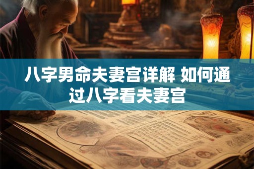八字男命夫妻宫详解 如何通过八字看夫妻宫