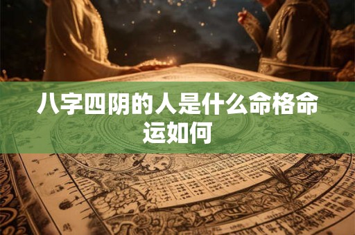 八字四阴的人是什么命格命运如何