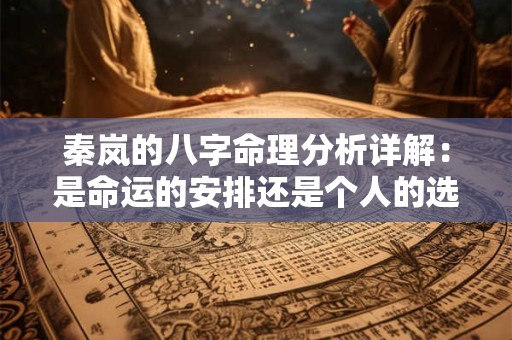 秦岚的八字命理分析详解：是命运的安排还是个人的选择