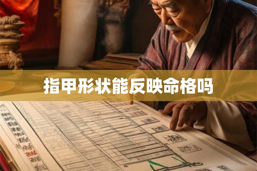 指甲形状能反映命格吗