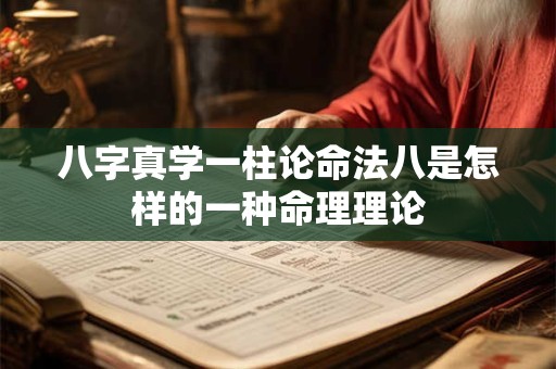 八字真学一柱论命法八是怎样的一种命理理论
