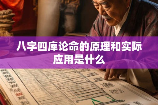 八字四库论命的原理和实际应用是什么