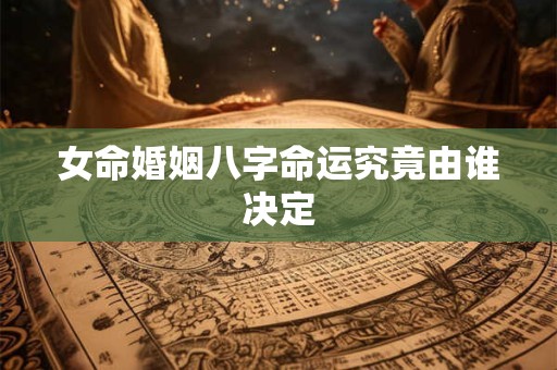 女命婚姻八字命运究竟由谁决定