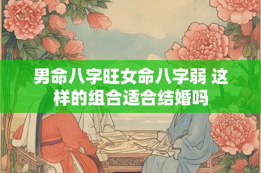 男命八字旺女命八字弱 这样的组合适合结婚吗