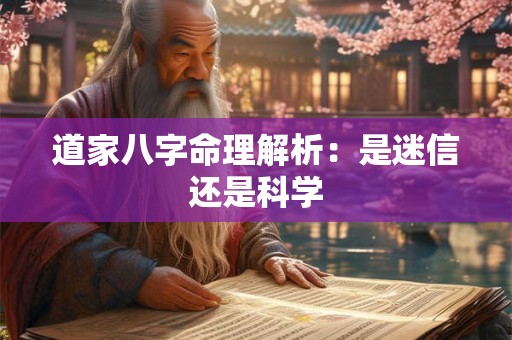 道家八字命理解析：是迷信还是科学