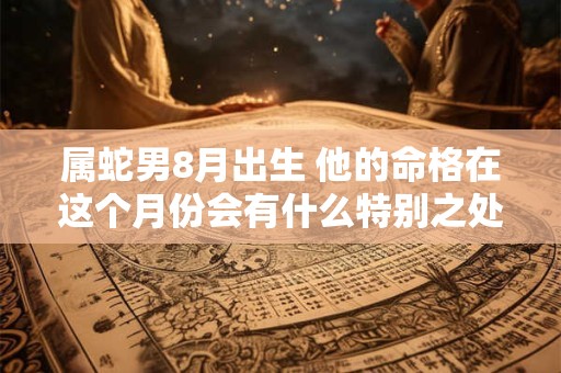 属蛇男8月出生 他的命格在这个月份会有什么特别之处吗