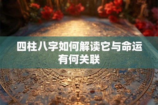 四柱八字如何解读它与命运有何关联