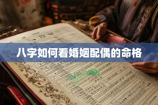 八字如何看婚姻配偶的命格