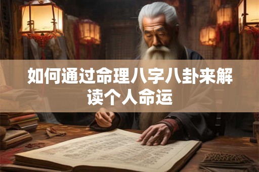 如何通过命理八字八卦来解读个人命运