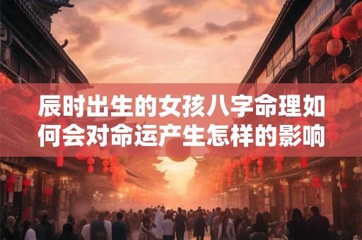 辰时出生的女孩八字命理如何会对命运产生怎样的影响