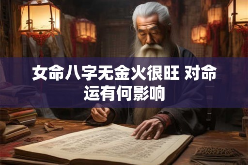 女命八字无金火很旺 对命运有何影响