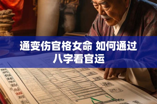 通变伤官格女命 如何通过八字看官运