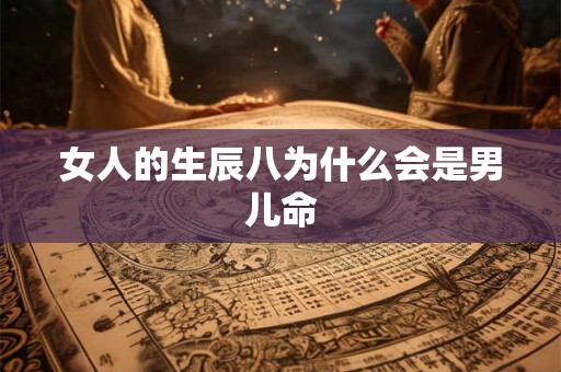 女人的生辰八为什么会是男儿命