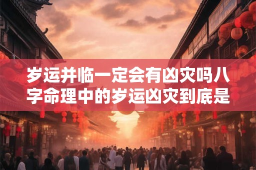 岁运并临一定会有凶灾吗八字命理中的岁运凶灾到底是怎么回事