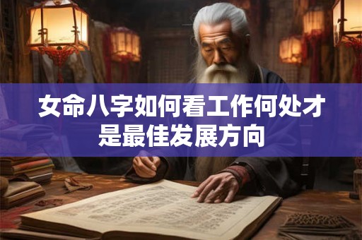 女命八字如何看工作何处才是最佳发展方向