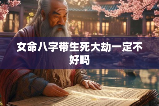 女命八字带生死大劫一定不好吗